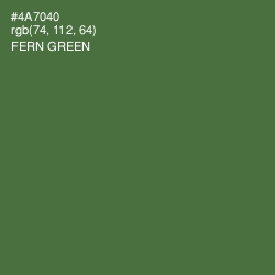 #4A7040 - Fern Green Color Image